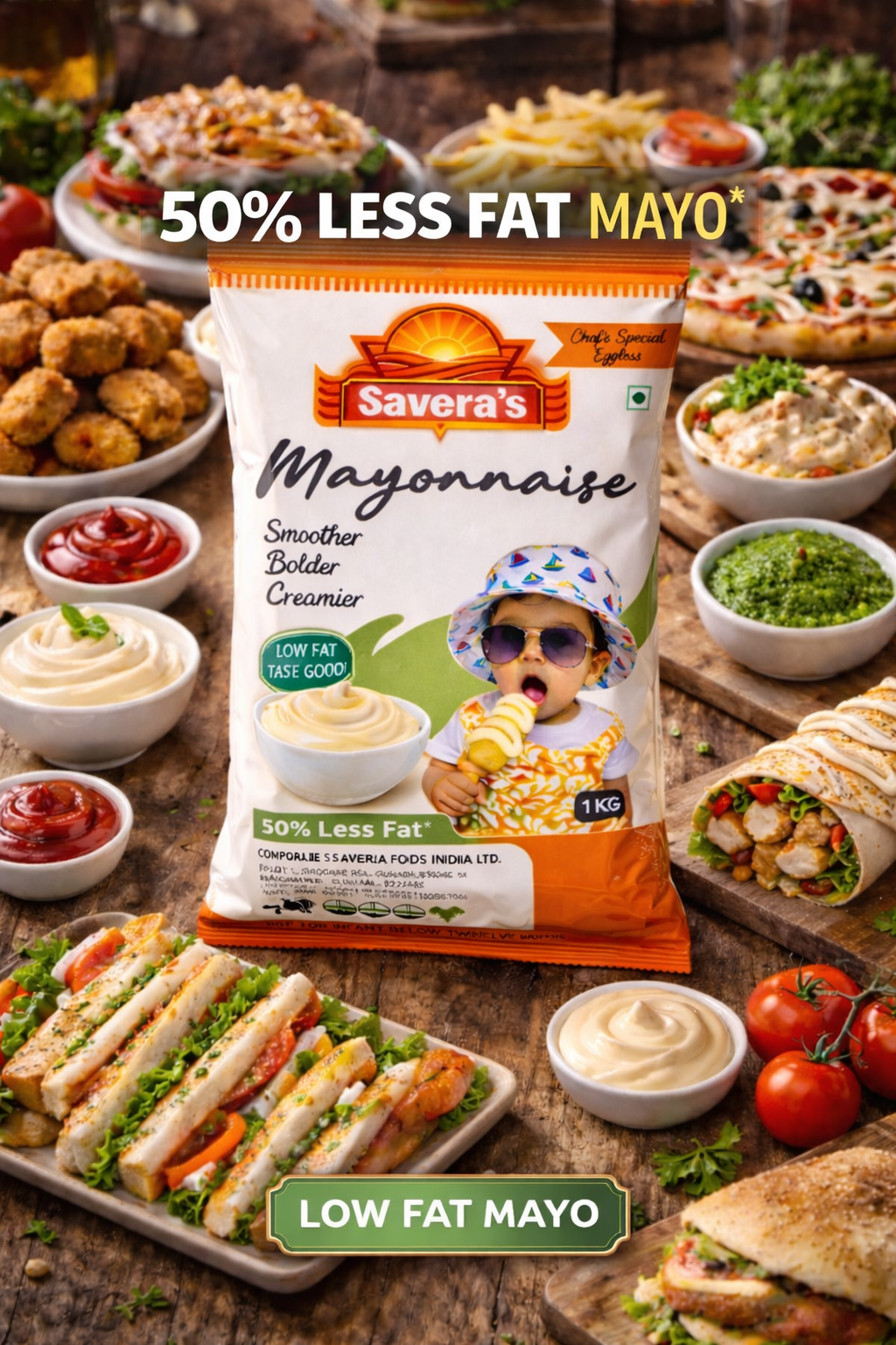 Mayonnaise (Low Fat) 1kg view 3